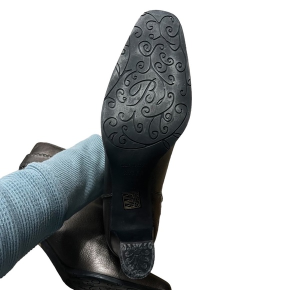 BRIGHTON Rylee Buff & Luxe Wesley Western Calf Boots Size 10 - Picture 9 of 9